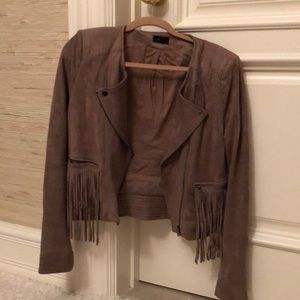 Taupe suede jacket